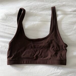 Aritzia TNA Chocolate Brown Sports Bra